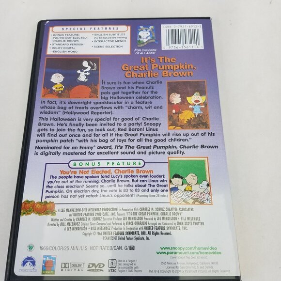 Peanuts Classic Holiday 3 DVD Collection- Thanksgiving, Great Pumpkin, Christmas - Picture 9 of 16